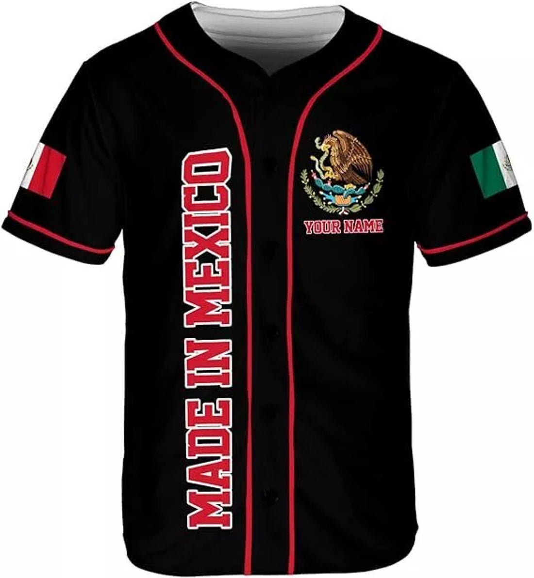 Custom Mexico Soccer Baseball Jersey Shirt Men Women Mexican Jersey Mexicana