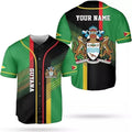 Custom Guyana Shirts Guyana Pride Baseball Jersey Guyanese Guyana Flag Jersey Shirt for