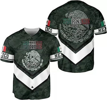 Custom Personalized Mexico Baseball Jersey Mexican Baseball Jersey for Men Women, Mexi