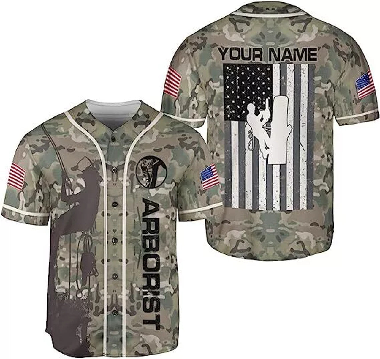 Custom Personalized Arborist Shirt Arborist Baseball Jersey, Lumberjacks Shirts Logger