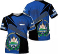 Custom El Salvador Shirt 3D, El Salvador Flag Shirt for Men Women, El Salvador T-Shirts