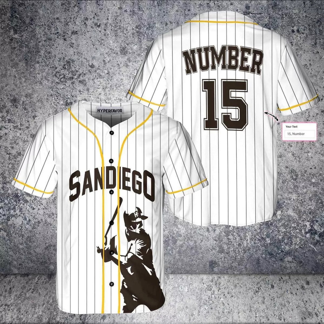 Custom number San Diego Baseball Tee Jersey Shirts 3D Baseball Jersey Shirt S-5X