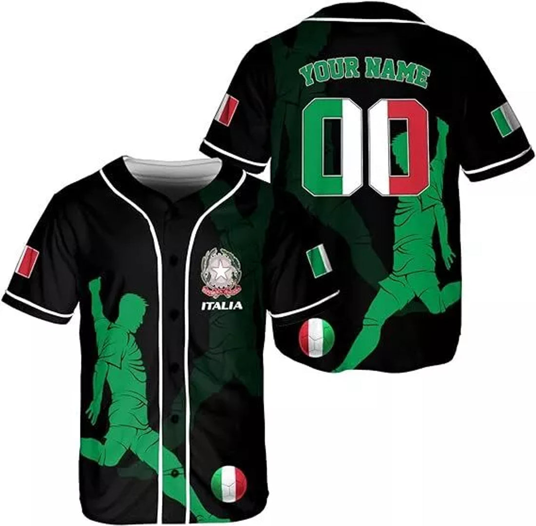 Custom Italia Baseball Jersey, Shirts for Men & Women, Italian Jersey
