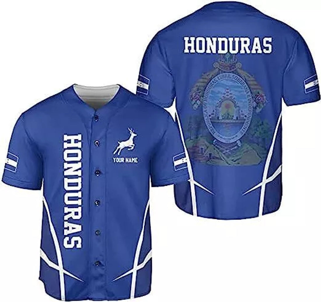 Custom Personalized Honduras Baseball Jersey Shirt, Honduras Jersey, Honduras Jersey for