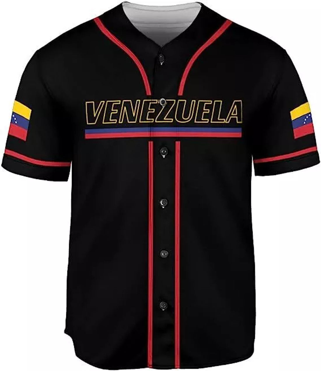 Custom Name Venezuela Baseball Jersey, Proud Venezuelan Flag Jersey for Men Women