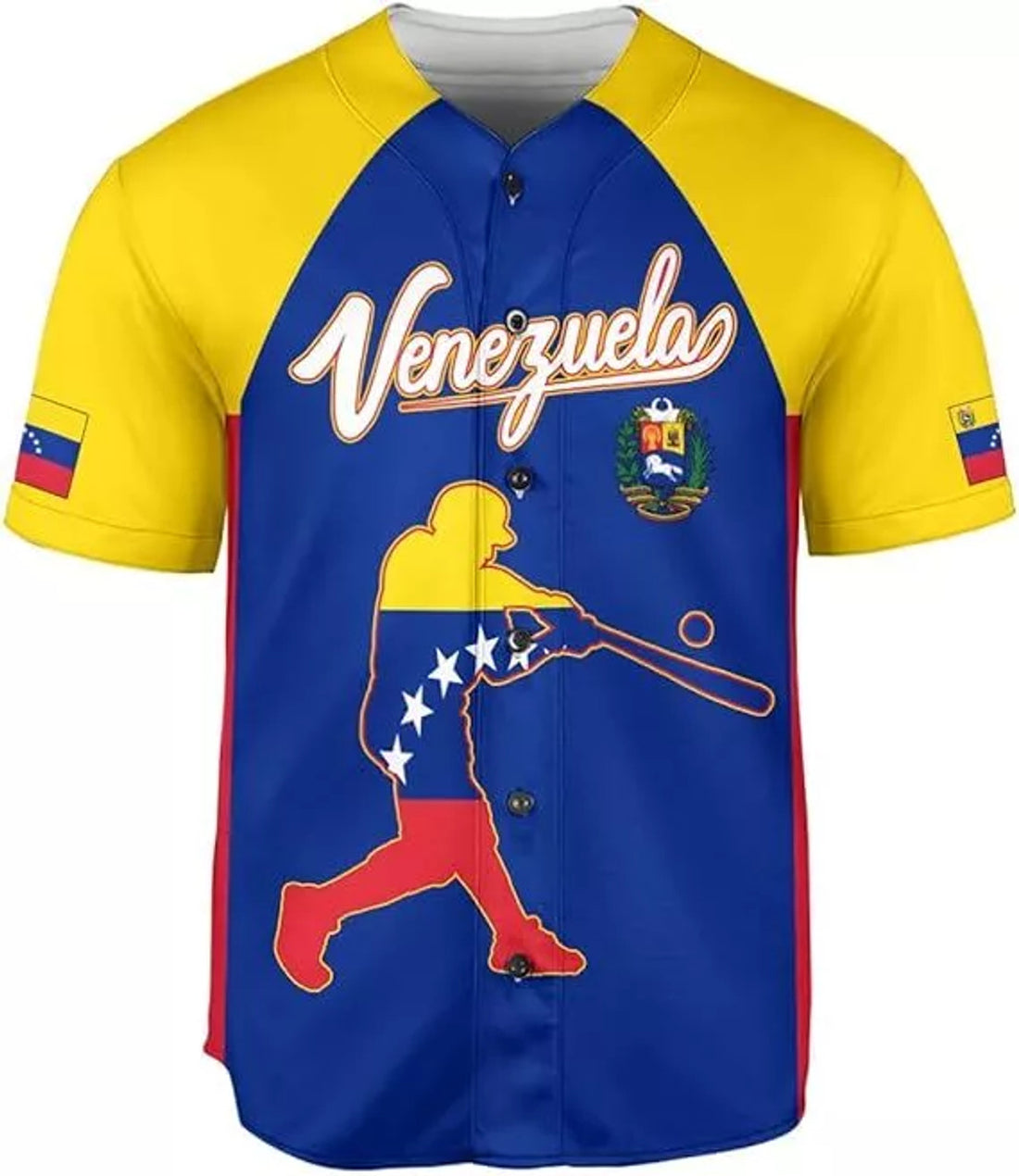 Custom Venezuela Baseball Jersey, Camisa De Venezuela, Venezuela Shirt, Venezuelan Jers