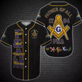 Custom Freemasonry Father Of All 1784 PHA 3D Baseball Jersey Shirt Size S-5XL