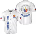 Custom Personalized Philippines Baseball Jersey Filipino Flag Baseball Jersey Philipp