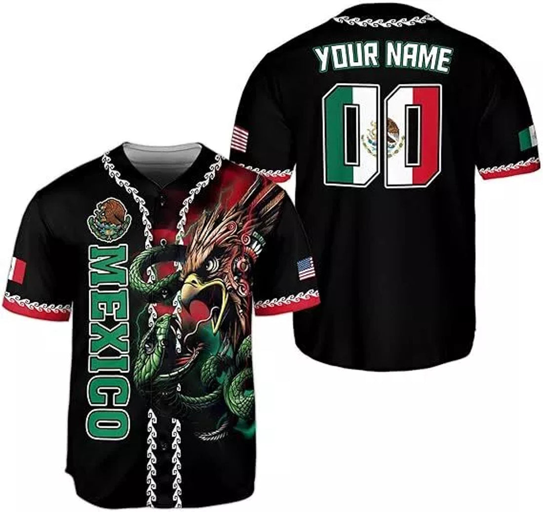 Custom Mexico Soccer Shirt Men Women Mexican Jersey Baseball Jersey