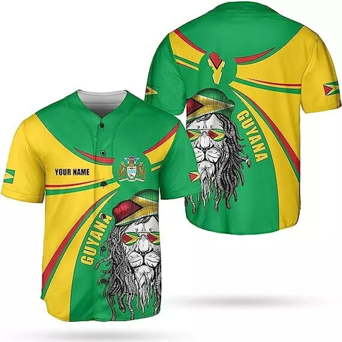 Custom Personalized Guyana Shirts Guyana Pride Baseball Jersey, Guyanese Guyana Flag Je