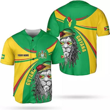 Custom Personalized Guyana Shirts Guyana Pride Baseball Jersey, Guyanese Guyana Flag Je