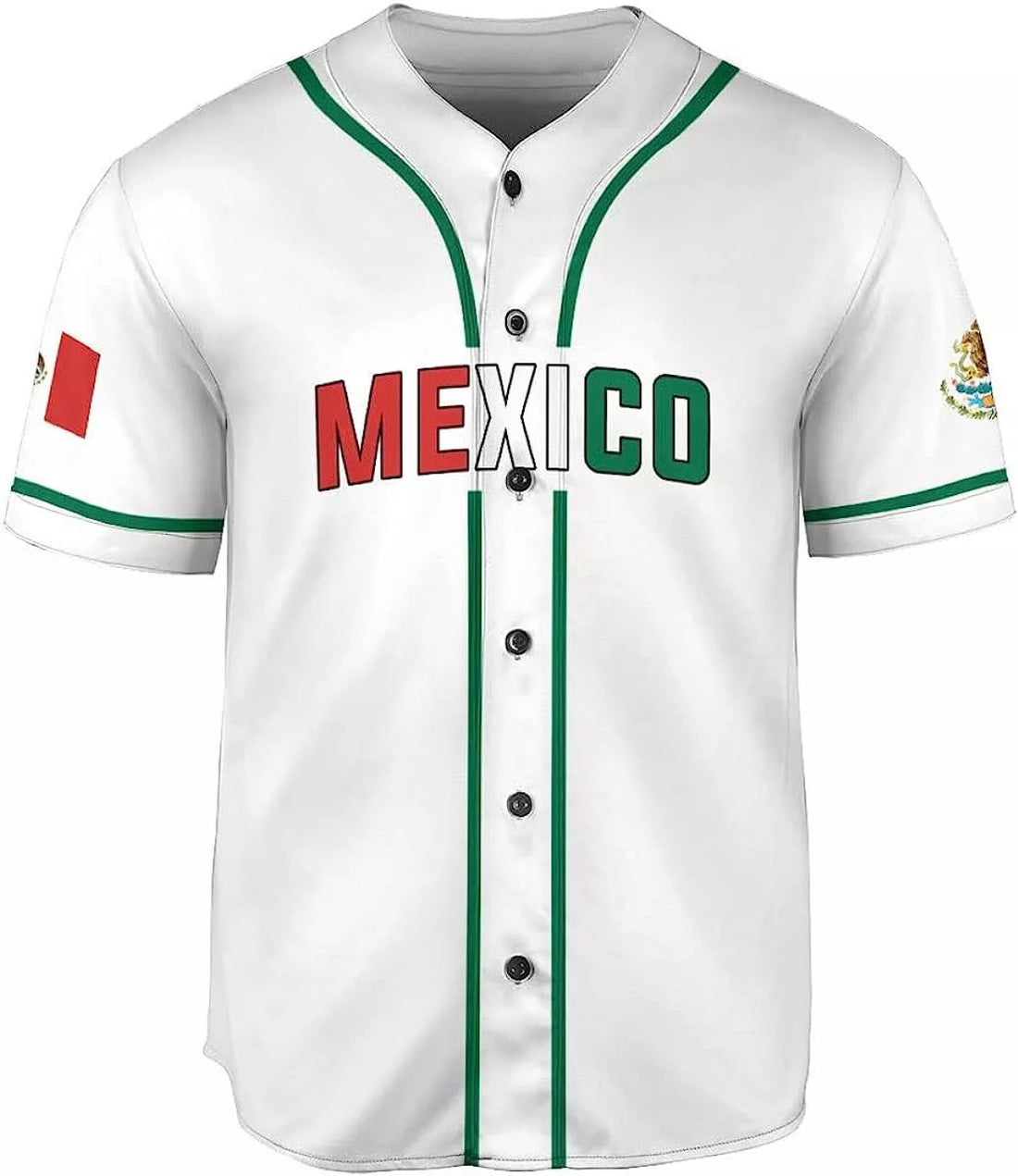 Custom Personalized Mexico Baseball Jersey, Mexican Baseball Jersey for Men Women