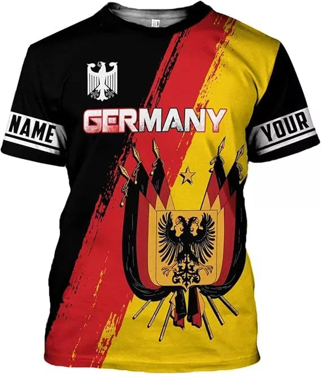 Custom Germany Shirt 3D Custom German Shirt gift for Men and Women German Flag Shirt