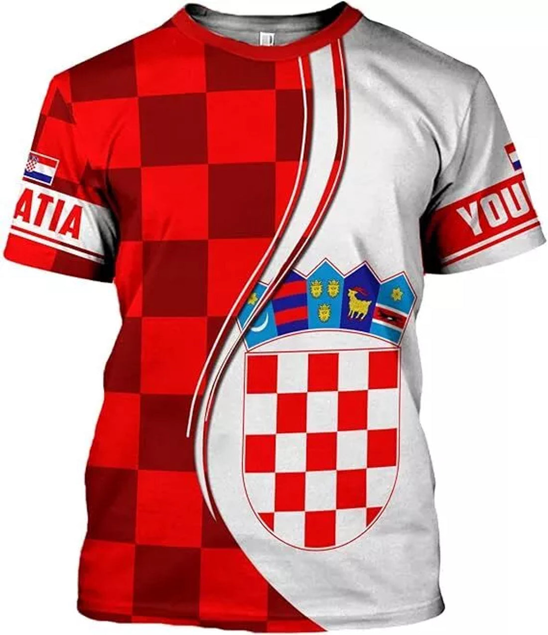 Custom Croatia 3D Shirt for Men Women Custom Croatia Flag T-shirt, Croatia Shirt