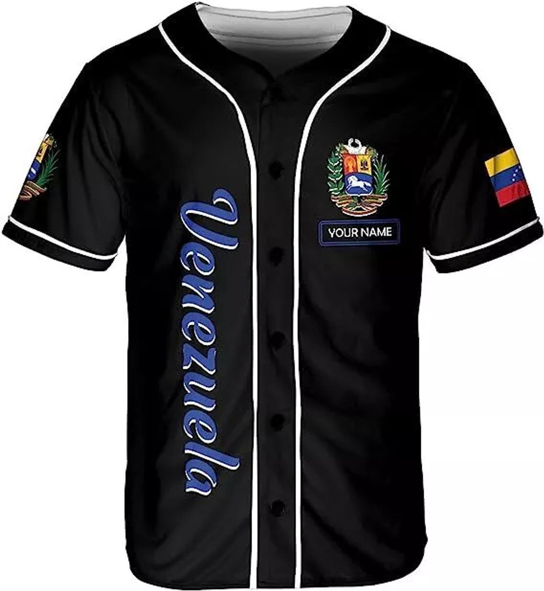 Custom Personalized Venezuela Baseball Jersey, Proud Venezuelan Flag Jersey for Men Wome