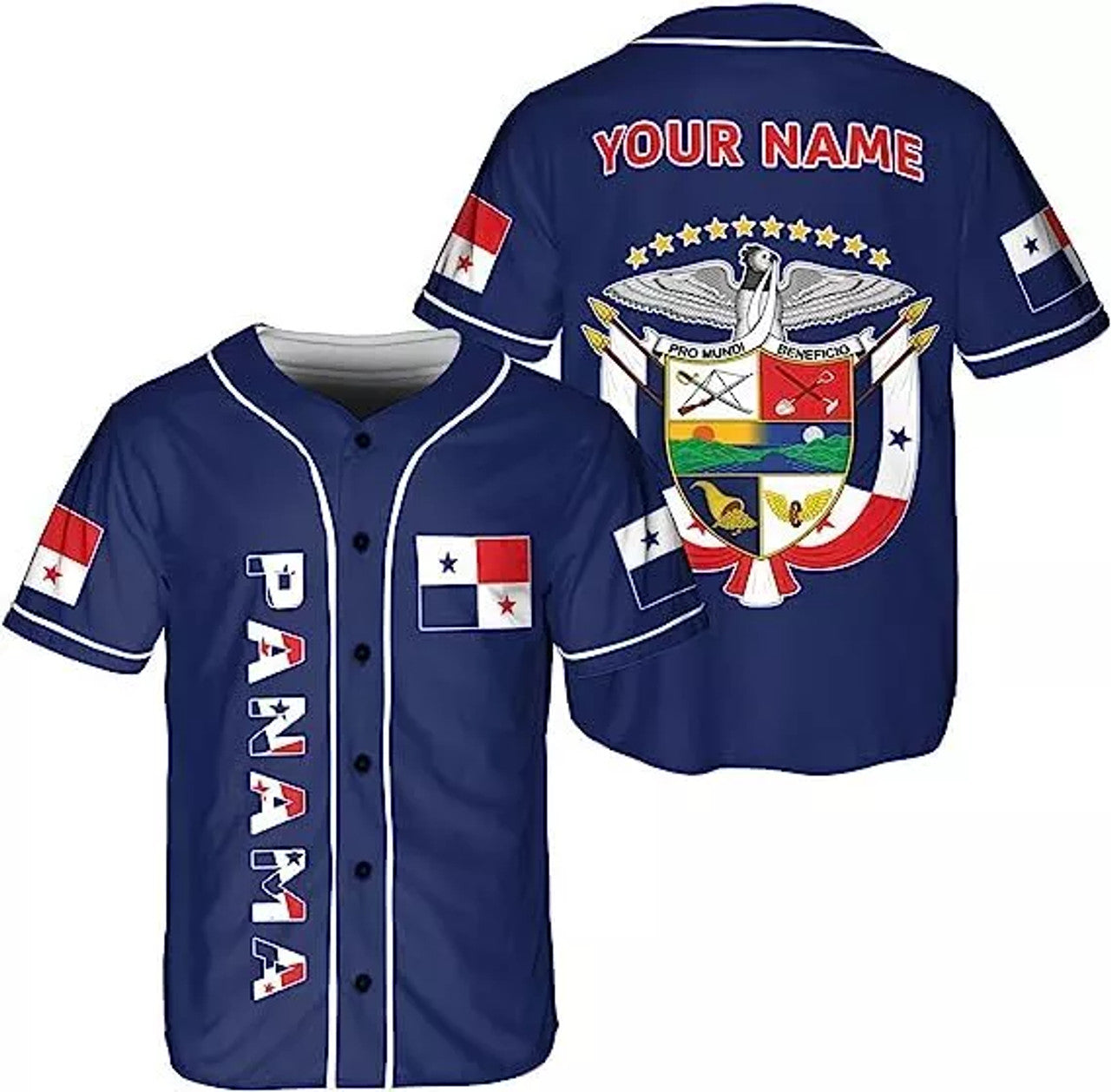 Custom Personalized Panama Baseball Jersey Camisa Shirt, Panamanian Flag Jersey