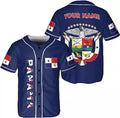 Custom Personalized Panama Baseball Jersey Camisa Shirt, Panamanian Flag Jersey