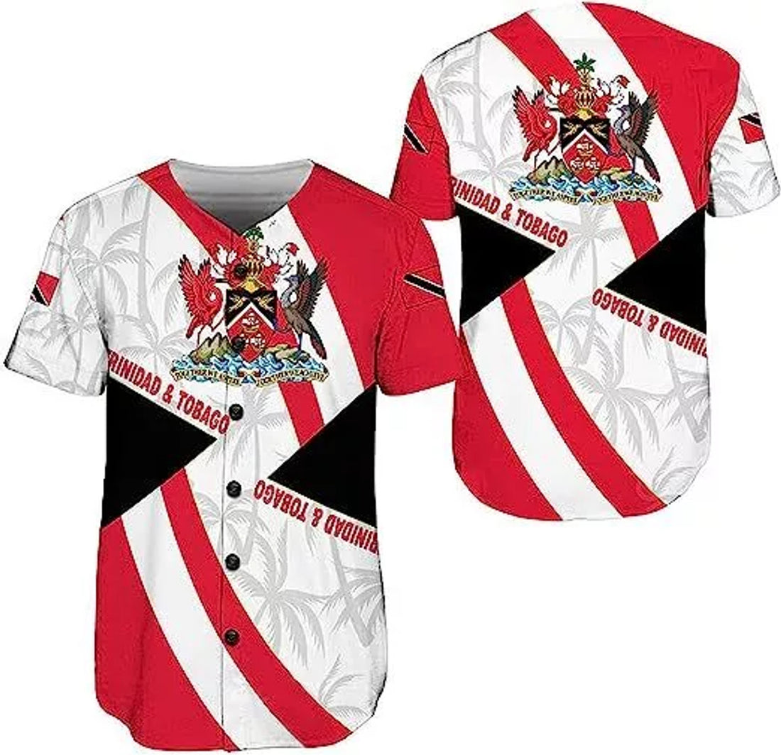 Trinidad and Tobago Baseball Jersey Shirt S-5XL, Trinidad and Tobago Jersey for