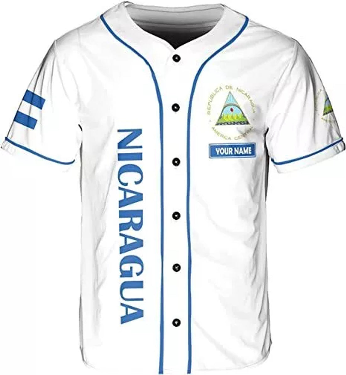 Custom Personalized Nicaragua Baseball Jersey Shirt Nicaraguan Camisas Shirts, Nicaragua