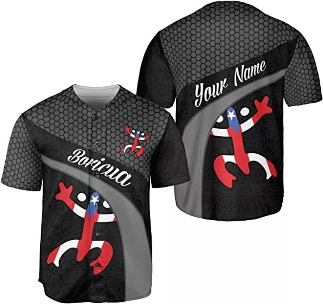 Custom Personalized Puerto Rico Puerto Rican Baseball Shirt, Customized Team Name Puerto Baseball Jersey