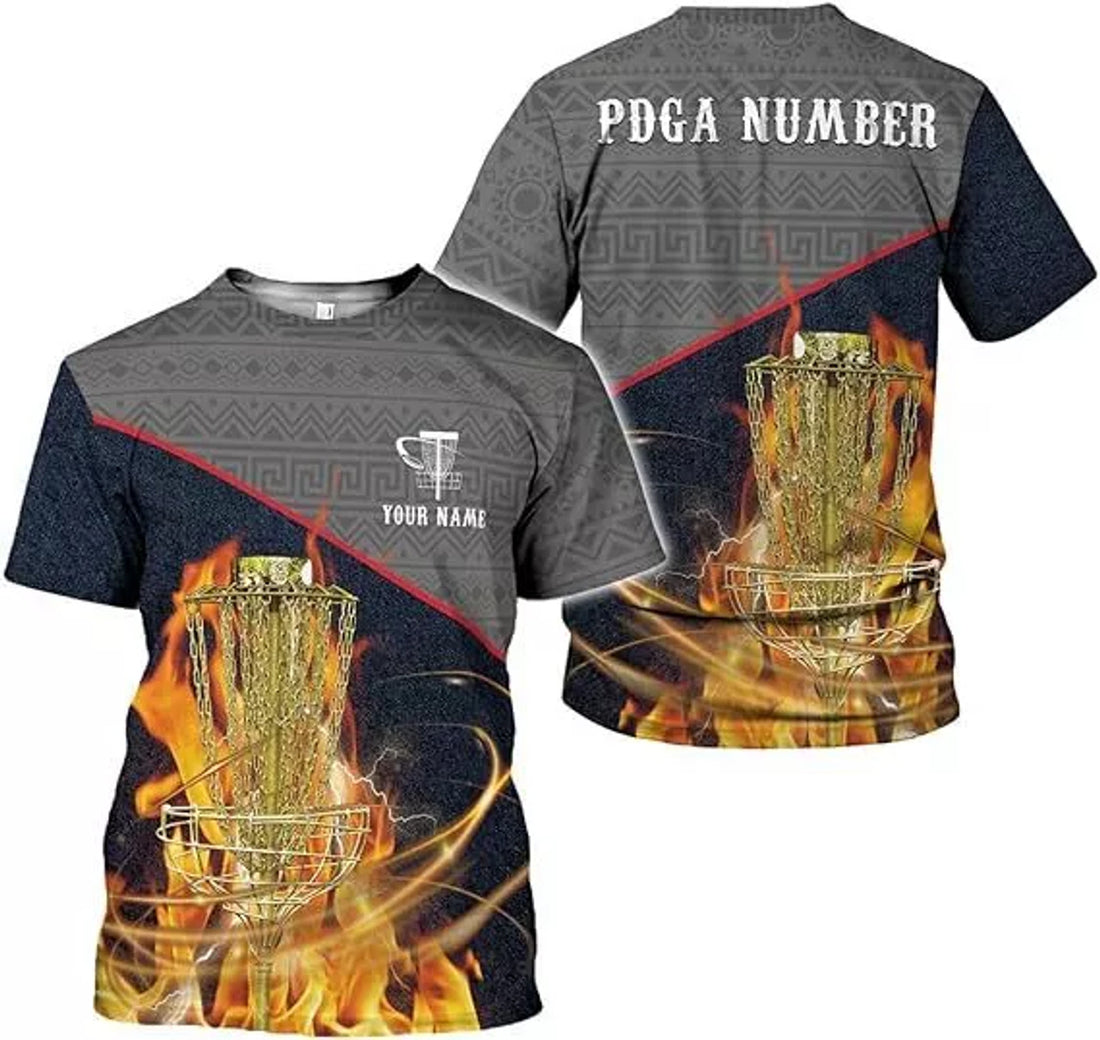 Custom Disc Golf Shirts for Men Disc Golf T-Shirt 3D All Over Printing S-5XL