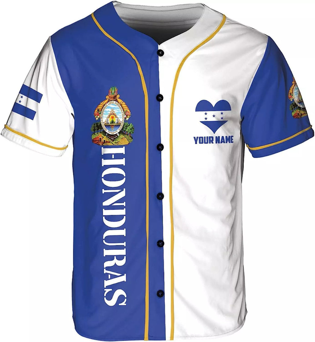 Custom Honduras Baseball Jersey Camisa Honduras Hombres Honduras Baseball