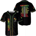 Custom Personalized Juneteenth Baseball Jersey Freeish Since 1865, Juneteenth Flag Shirt
