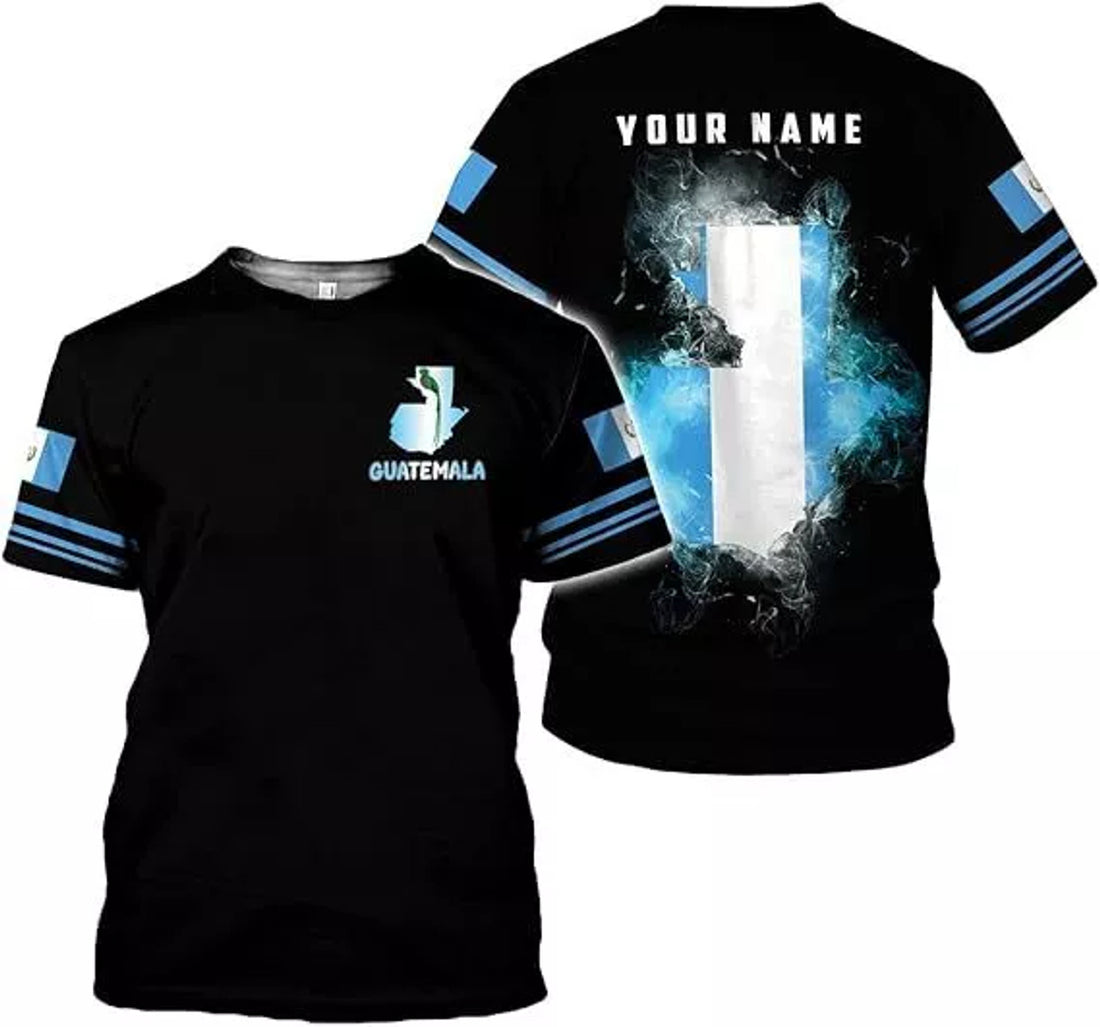 Custom Guatemala Shirt 3D Camisas Guatemala Flag Shirts Guatemalan Pride T-Shirt