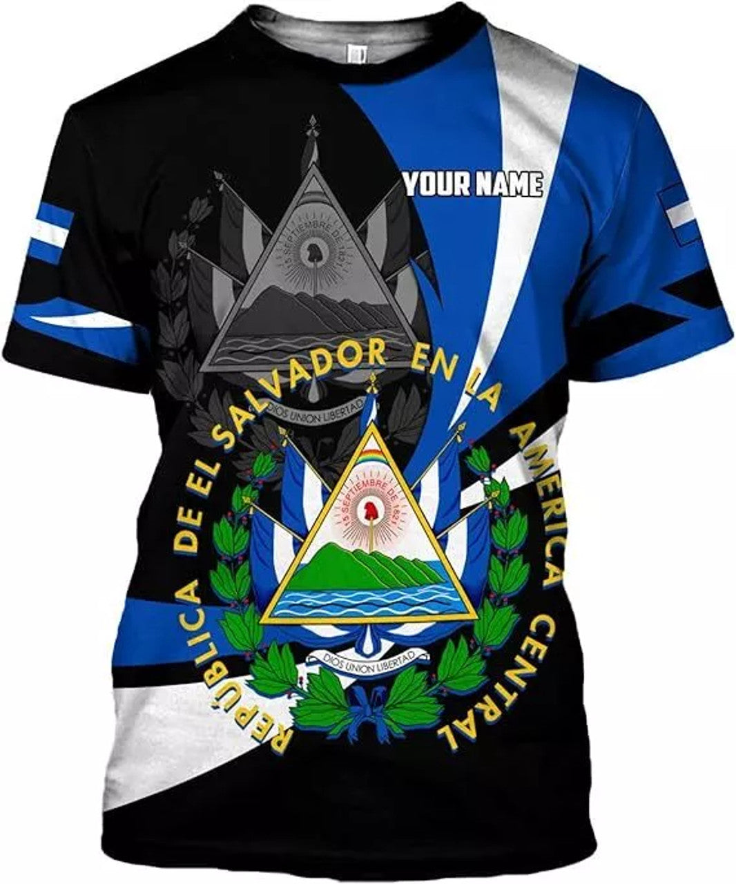 Custom El Salvador Flag Shirt for Men Women, El Salvador T-Shirts 3D