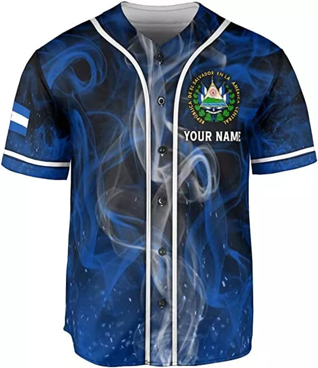 Custom Personalized El Salvador Proud AOP Baseball Jersey Unisex XS-5XL El Salvador J