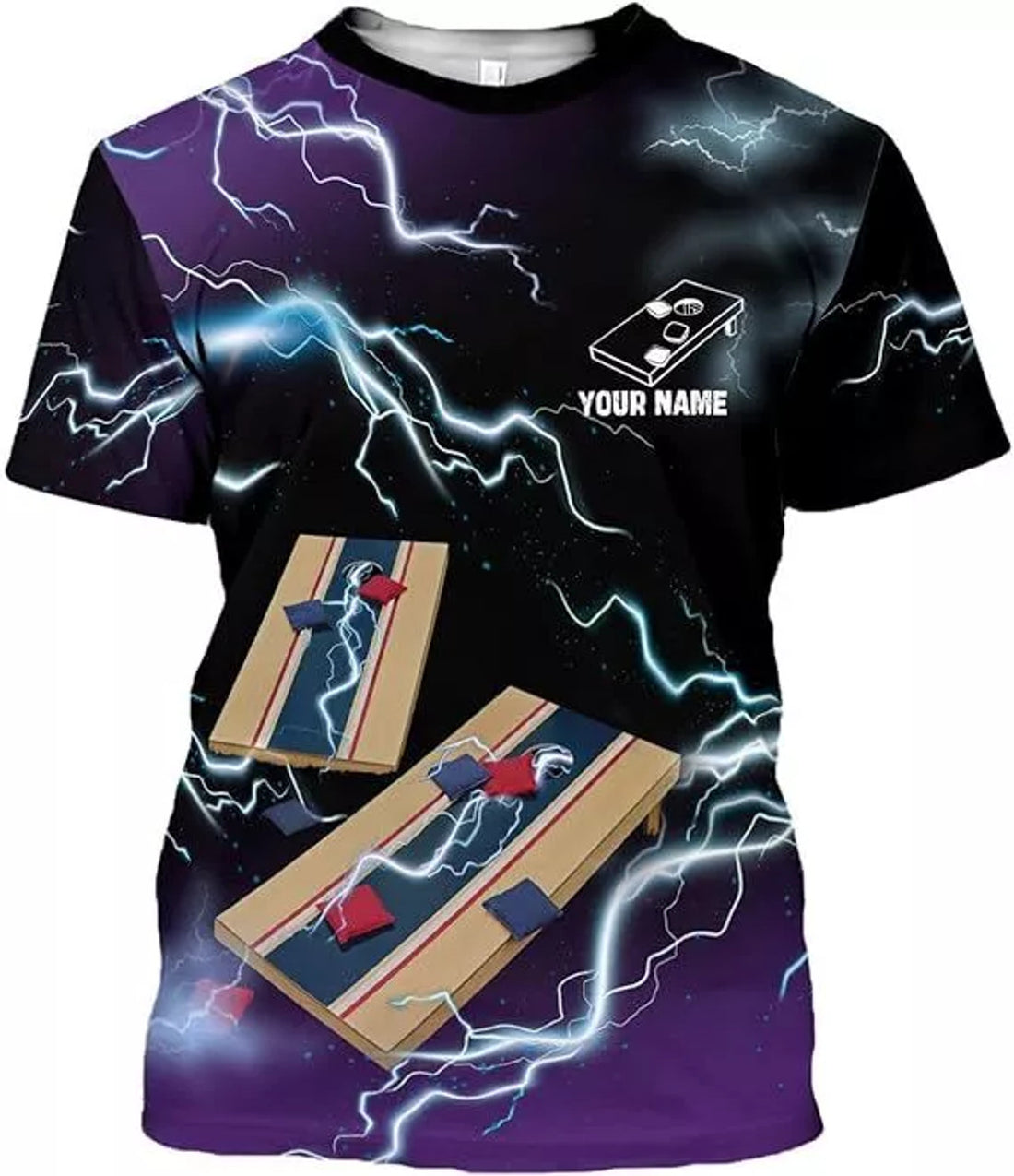 Custom Cornhole T-Shirt Personalized Cornhole Team Uniform Gift for Men