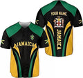 Custom Personalized Jamaica Baseball Jersey Shirt, Custom Team Name Jamaican Baseball