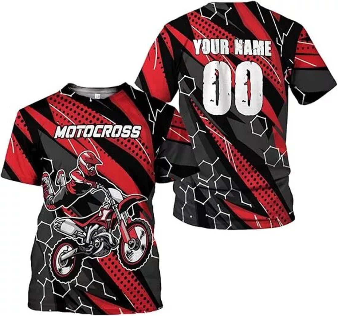 Custom Dirt Bike Shirt for Mens Motocross Shirts Jersey Dirtbike Racing Shirt