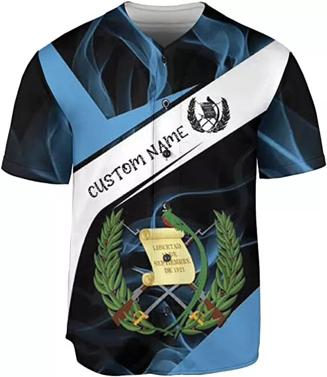 Custom Personalized Name Guatemala Baseball Jersey Shirt Guatemalan Pride 3D Shirts Gif