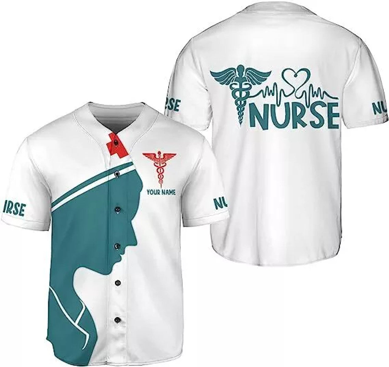Custom Personalized Nurse Baseball Jersey Shirt, Nurse Graduation Gifts, Nursing Emerge