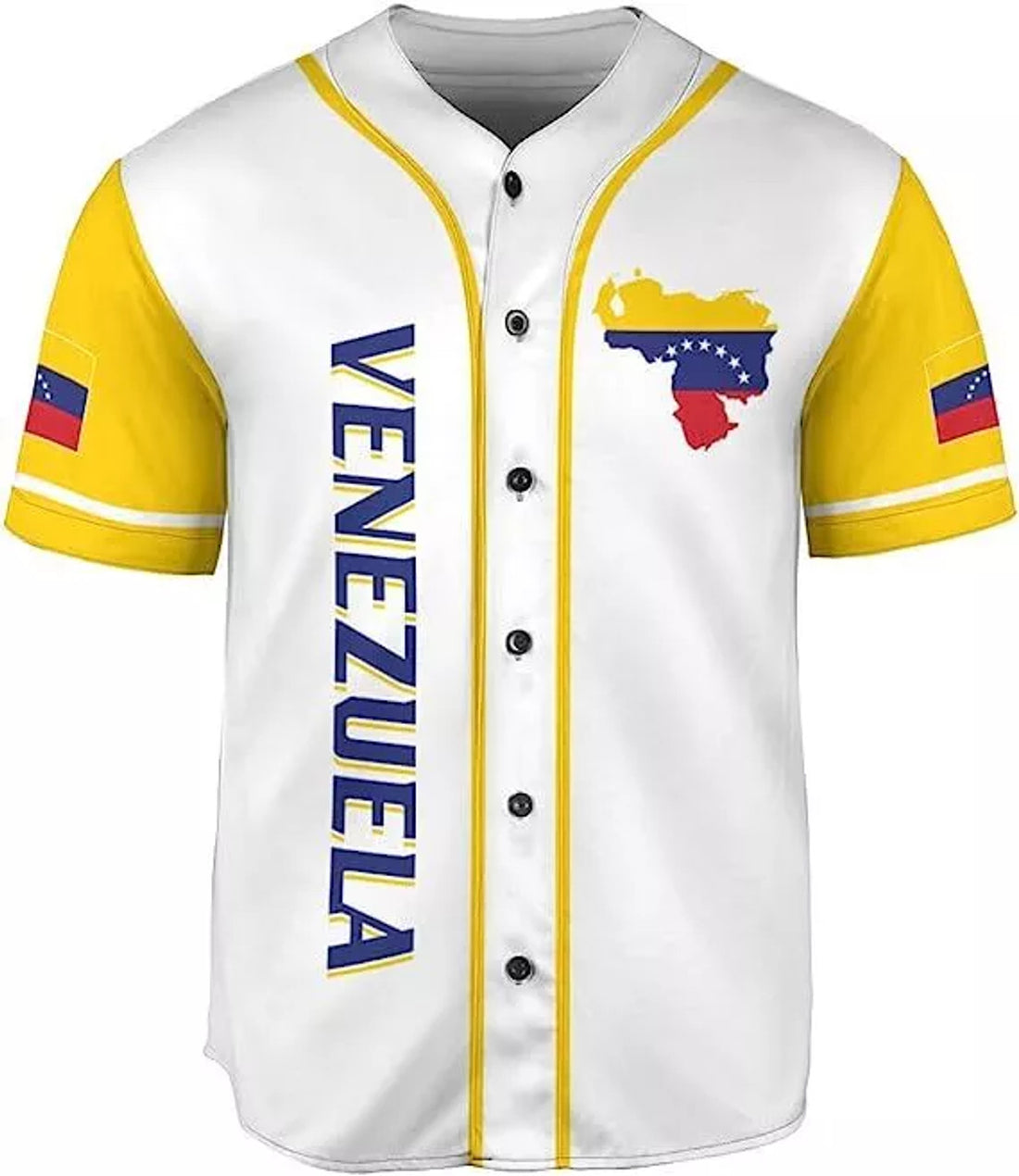 Custom Venezuela Baseball Jersey, Proud Venezuelan Flag Jersey for Men Wome