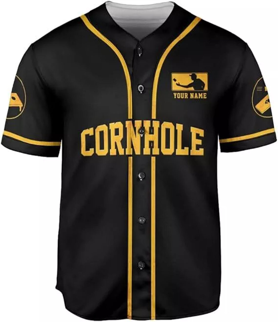 Custom Cornhole Baseball Jersey Cornhole Toss Like A Boss