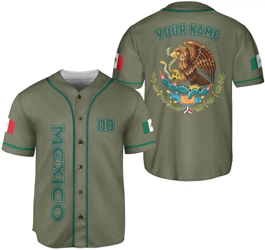 Custom Personalized Name Mexico Baseball Jersey Mexico, Mexican Jersey for Men and Wome