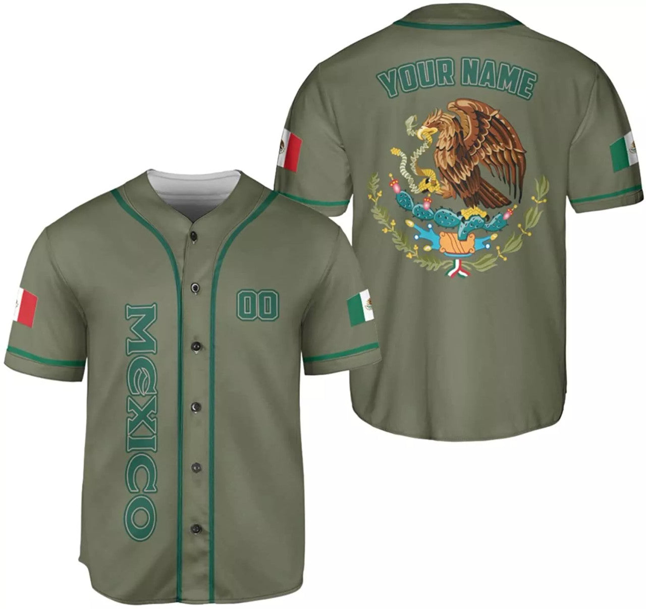 Custom Personalized Name Mexico Baseball Jersey Mexico, Mexican Jersey for Men and Wome