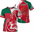 Custom Mexico Shirts for Men Mexican Shirts 3D Mexican Flag T-Shirt Mexico