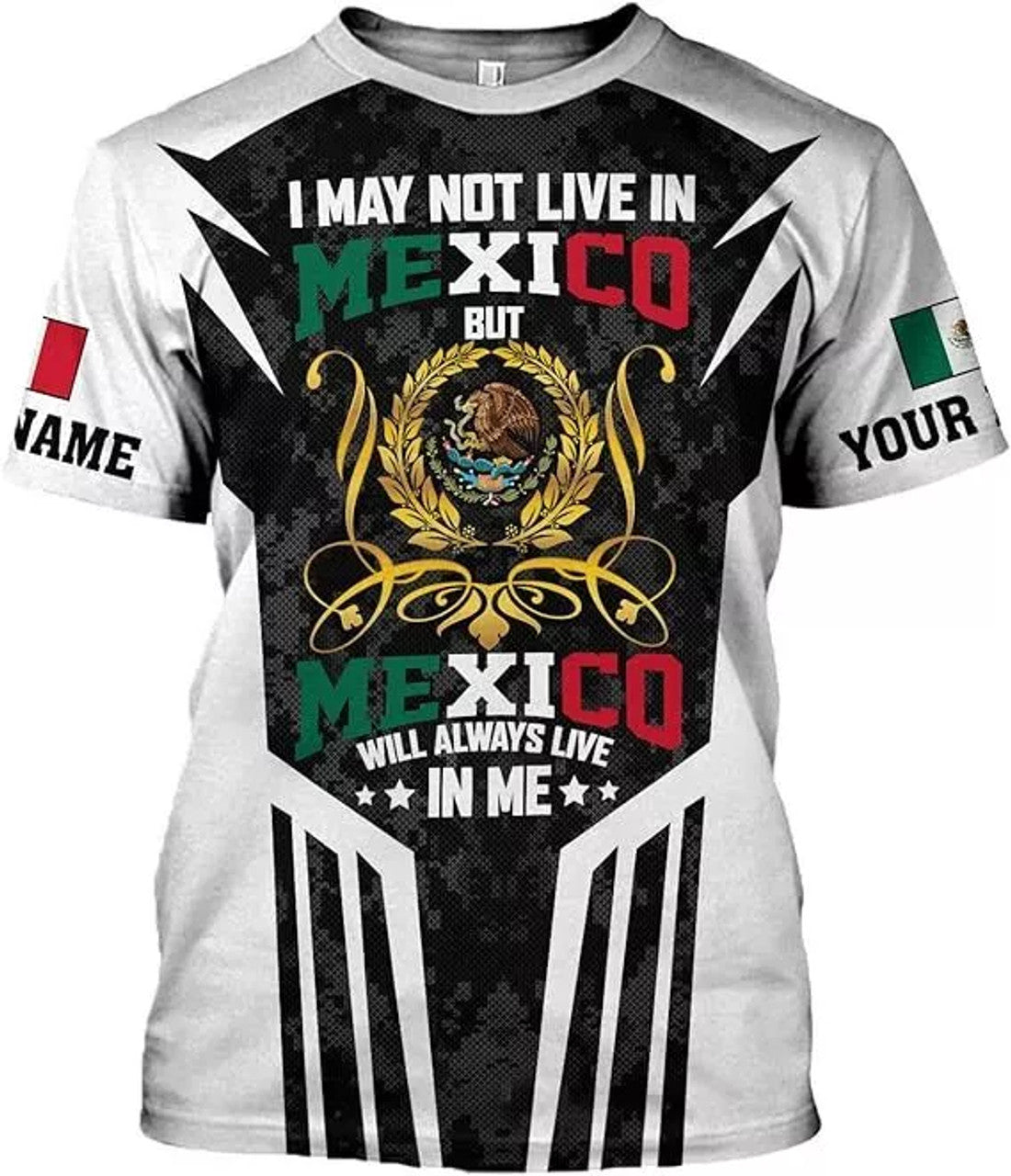 Custom Mexican Shirts for Men 3D Custom Mexico Shirts for Men Mexico Shirts for Women