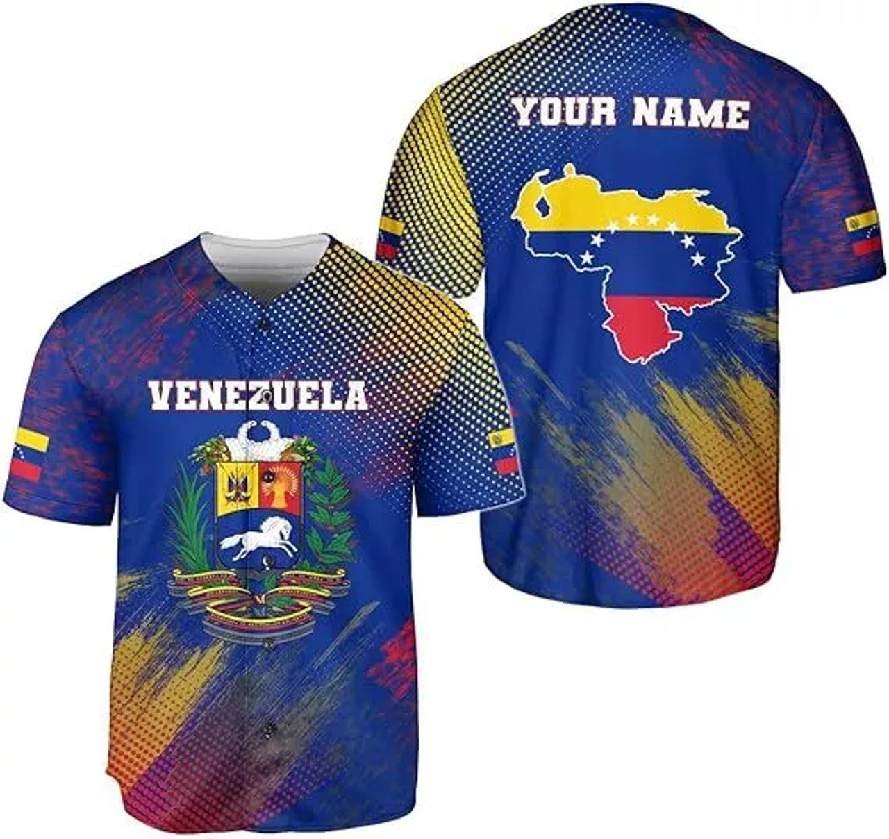 Custom Venezuela Baseball Jersey, Camisa De Venezuela, Venezuela Shirt, Venezuelan