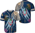 Custom Guam Men's Novelty Baseball Jersey Short Sleeve 3D Jersey Guahan
