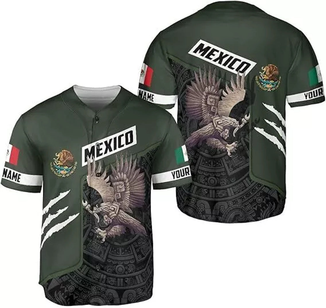Custom Mexico Baseball Jersey Soccer Shirt Jersey Mexicana