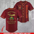Personalized Shriners Temple All Over Print Baseball Jersey S-5XL