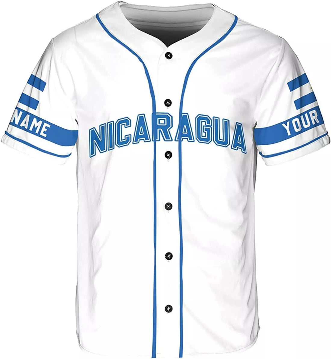 Custom Personalized Nicaragua Baseball Jersey, Shirt Nicaraguan Camisas Shirts Nicaragua