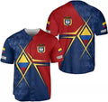 Custom Colombia Baseball Jersey Flag Jersey Shirts for Men