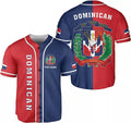 Custom Name Dominican Republic Baseball Jersey Shirt, Team Name Republic Dominic