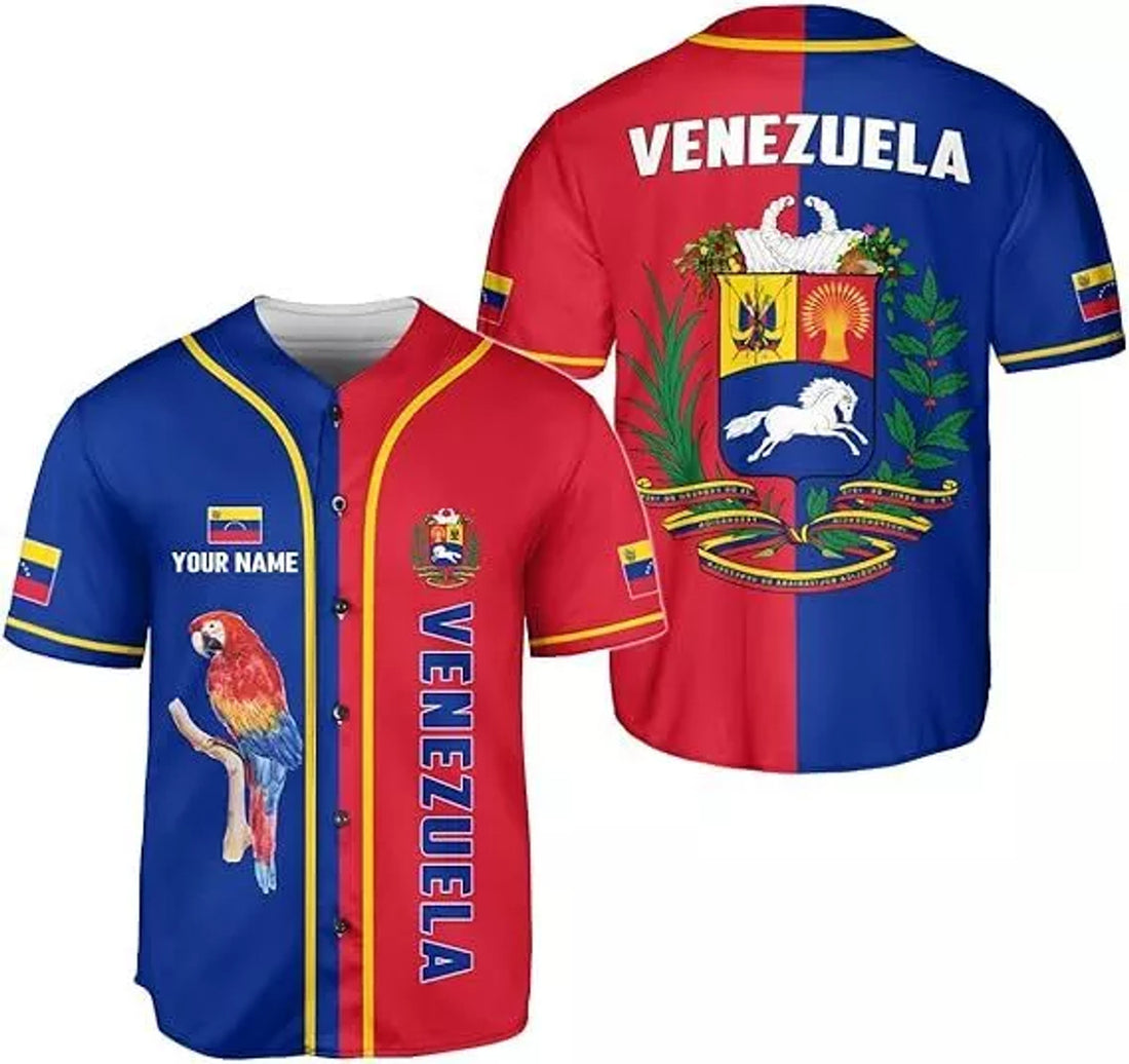Custom Venezuela Baseball Jersey, Camisa De Venezuela, Venezuelan Jers