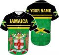 Custom Personalized Jamaica Baseball Jersey Shirt, Custom Team Name Jamaican Baseball J